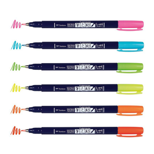 Tombow Fudenosuke Neon Colour Hard Tip Brush Pen, Tombow, Brush Pen, tombow-fudenosuke-neon-colour-hard-tip-brush-pen, , Cityluxe