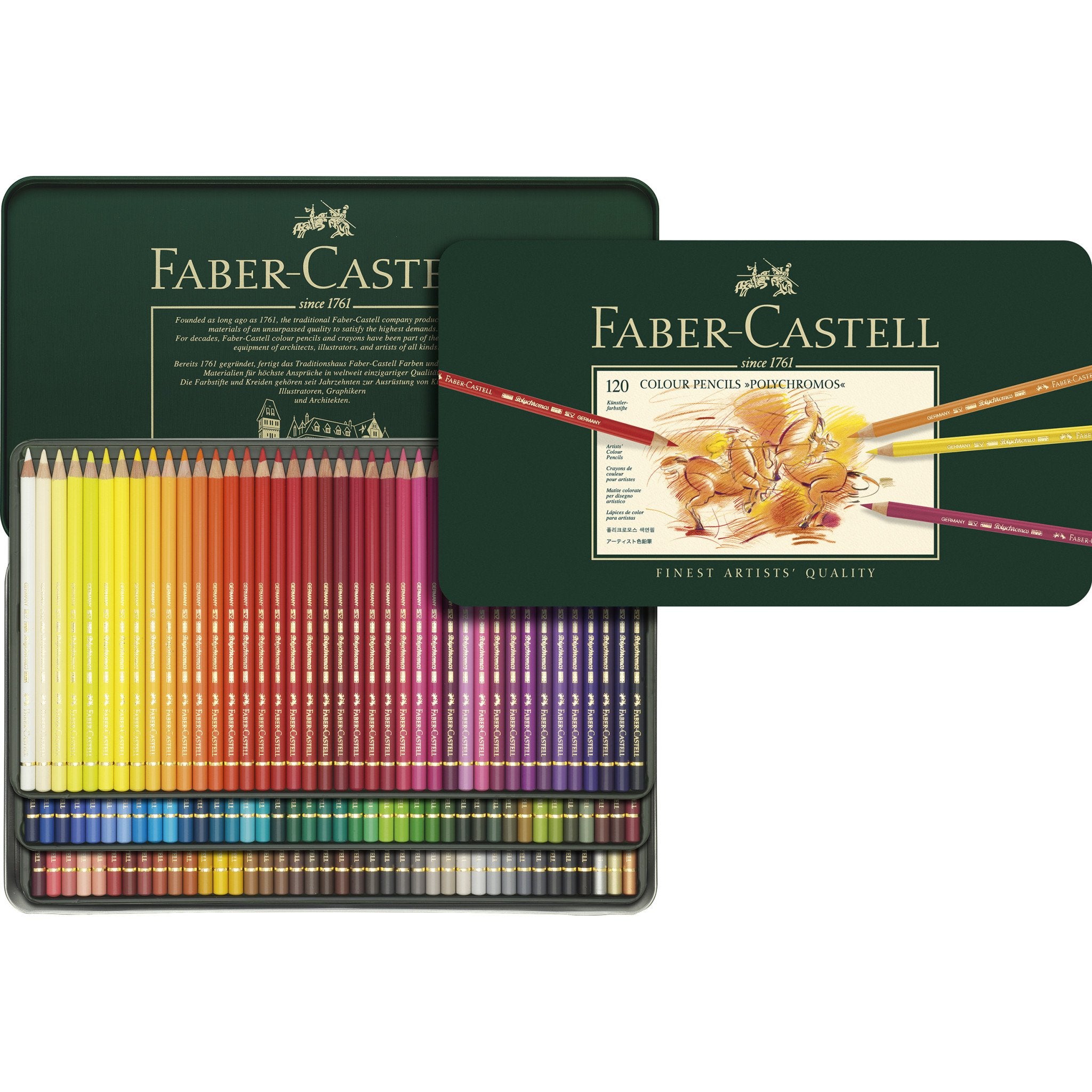 Faber-Castell Polychromos Artist Colour Pencil Set of 120 – Cityluxe