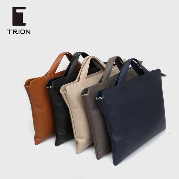 将图片加载到图库查看器，Trion AA115 13&quot; Leather Bag Brandy, Trion, Briefcase, trion-aa115-leather-bag, Red, Cityluxe
