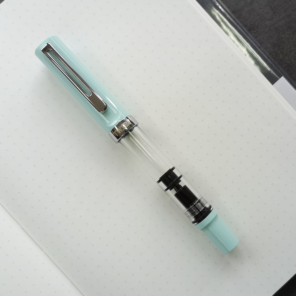 TWSBI ECO-T Fountain Pen Mint Blue, TWSBI, Fountain Pen, twsbi-eco-t-fountain-pen-mint-blue, Blue, can be engraved, Clear, demonstrator, TWSBI Eco-T, Cityluxe