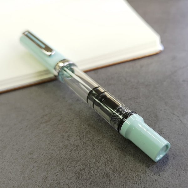 将图片加载到图库查看器，TWSBI ECO-T Fountain Pen Mint Blue, TWSBI, Fountain Pen, twsbi-eco-t-fountain-pen-mint-blue, Blue, can be engraved, Clear, demonstrator, TWSBI Eco-T, Cityluxe

