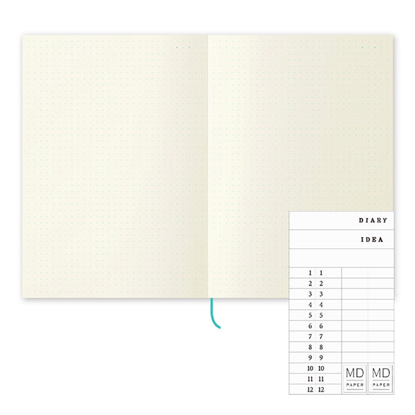将图片加载到图库查看器，MD Notebook Journal A5 - Dot Grid, MD Paper, Notebook, md-notebook-journal-a5-dot-grid, Dotted, MD 10th anniversary, Cityluxe
