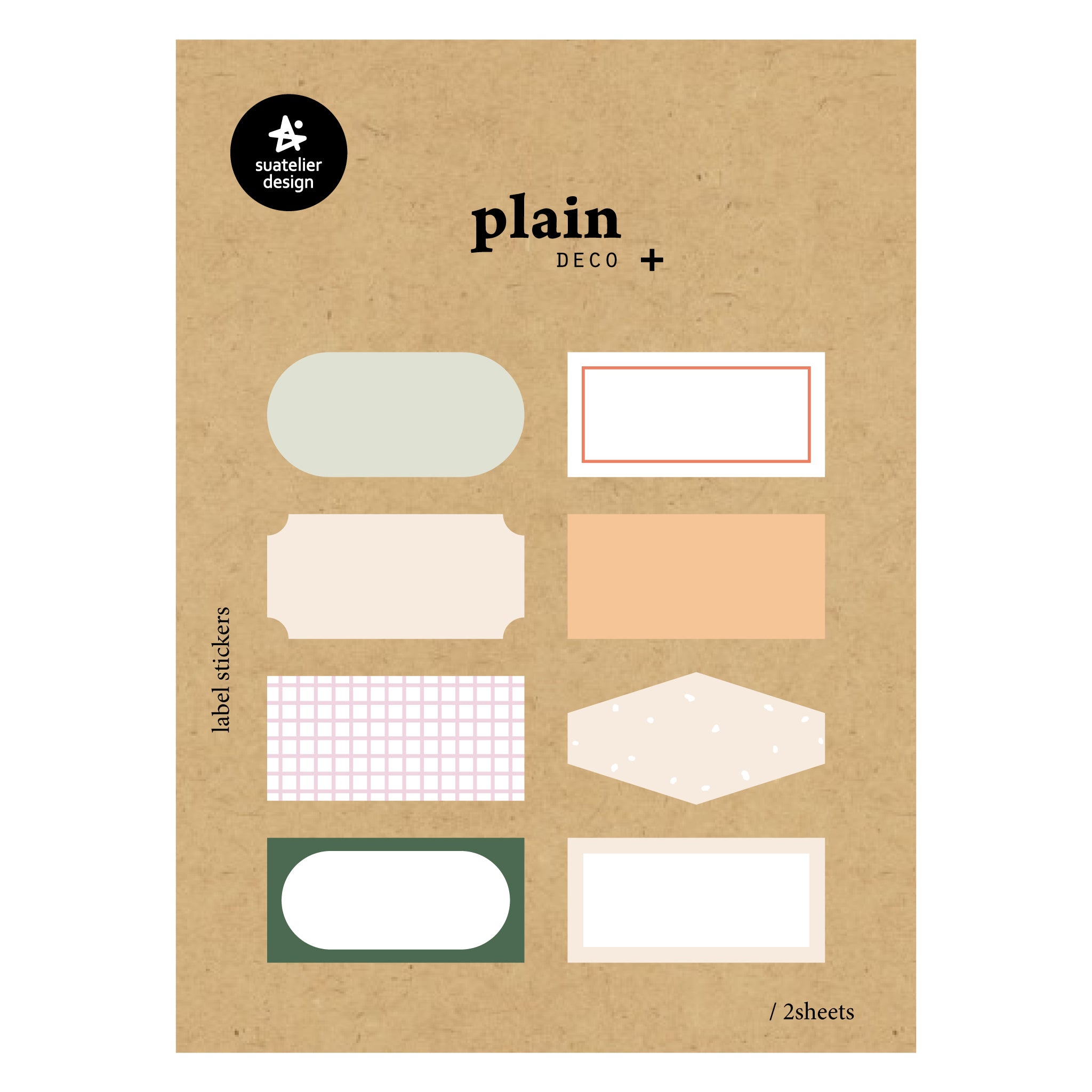 Suatelier Plain.59 Sticker, Suatelier, Sticker, suatelier-plain-59-sticker, , Cityluxe