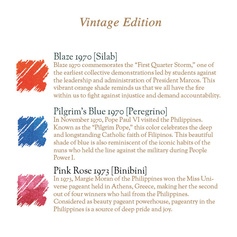 Vinta Inks Vintage Collection - Set of 3 — bottle at angle