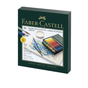 Faber-Castell Polychromos Artist Watercolour Pencil Set of 36 with Brush, Faber-Castell, Watercolour, faber-castell-polychromos-artist-watercolour-pencil-set-of-36-with-brush, , Cityluxe