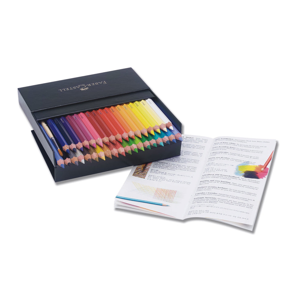 Faber-Castell Polychromos Artist Watercolour Pencil Set of 36 with Brush, Faber-Castell, Watercolour, faber-castell-polychromos-artist-watercolour-pencil-set-of-36-with-brush, , Cityluxe
