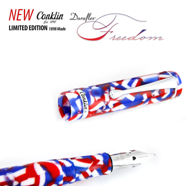 Conklin Duraflex Fountain Pen Freedom Omniflex — writing at an angle
