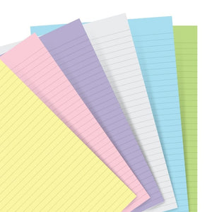 Filofax A5 Paper Refill Pastel Ruled, FILOFAX, Notebook Refill, filofax-a5-paper-refill-pastel-ruled, Multicolour, Ruled, Cityluxe